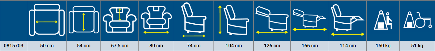 Oddychové polohovacie kreslo CLOUD II